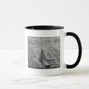 Taza Erección del obelisco egipcio antiguo