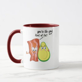 Taza Eres el buen tipo de maquillaje de aguacates graso