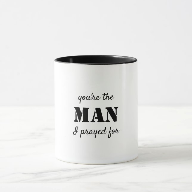 Taza Eres el hombre que rezo por Mug (Centro)