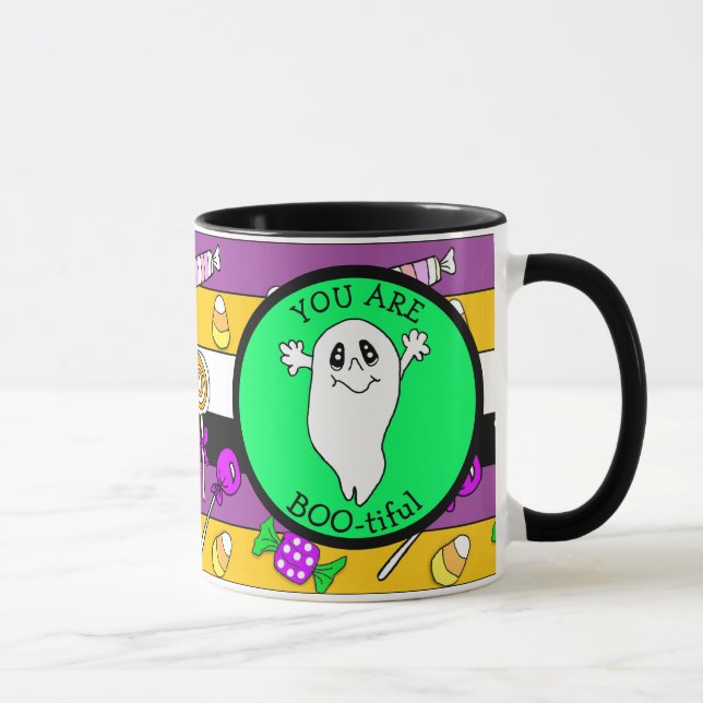 Taza Eres hermosa, Ghost Pun, Halloween (Derecha)