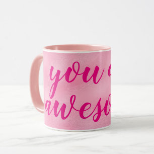 Taza Eres increíble el diseño de palabras divertidas 