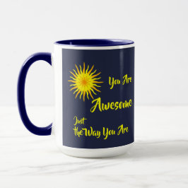 Taza "Eres Increíble" Sol Amarillo Brillante