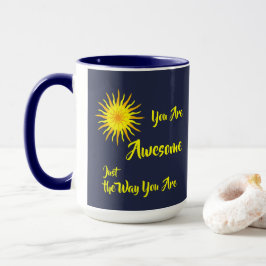 Taza "Eres Increíble" Sol Amarillo Brillante