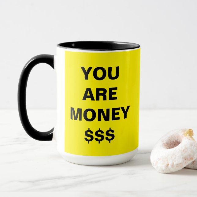 Taza Eres Inspirador por el dinero (Con donut)