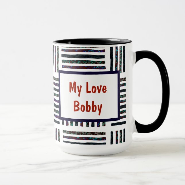 Taza Eres La Mejor Personalización De Rayas Inspiradas (Derecha)