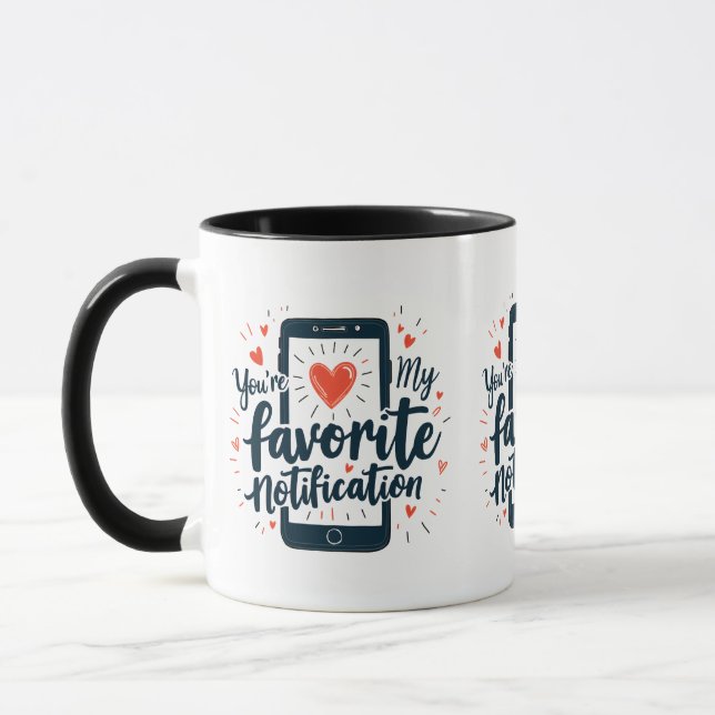 Taza Eres mi afecto digital de notificaciones favorita (Izquierda)