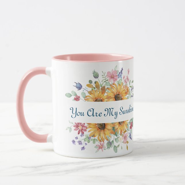 Taza Eres mi cita del sol y el girasol (Izquierda)