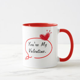 Taza Eres mi peluca de San Valentín para ella
