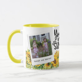 Taza Eres Mi Sol - Sunflowers - 2 Photo Mug