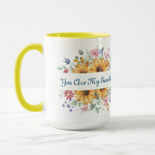 Taza Eres mi sol y girasol cita