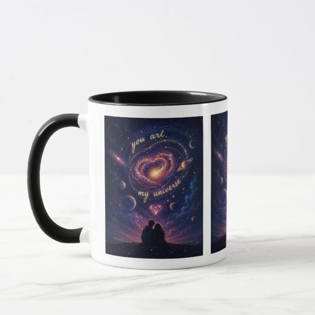Taza Eres Mi Universo Universo Ilustración (Izquierda)