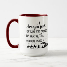 Taza ¿Eres Parte De La Multitud De La Posada? Navidades