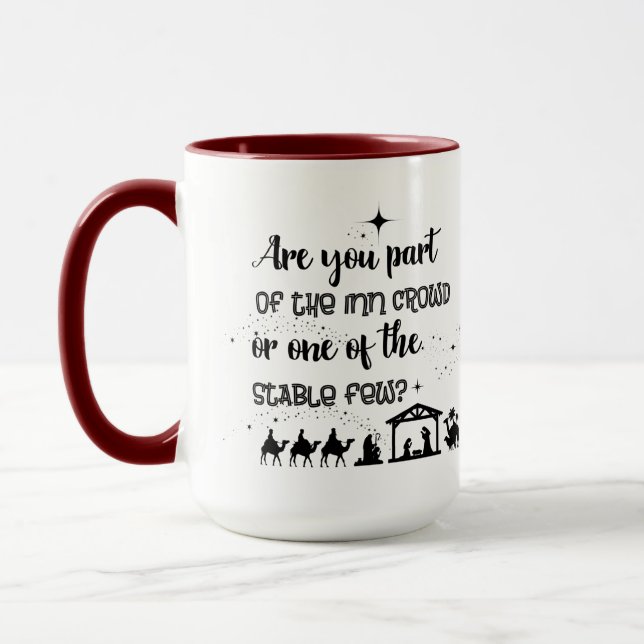 Taza ¿Eres Parte De La Multitud De La Posada? Navidades (Izquierda)