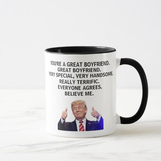 Taza Eres realmente un gran novio, divertido Trump (Derecha)