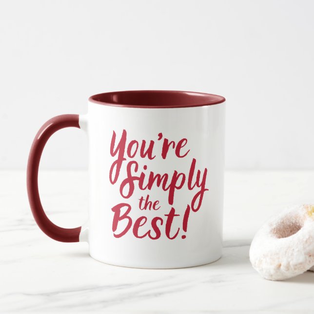 Taza Eres simplemente el mejor (Con donut)