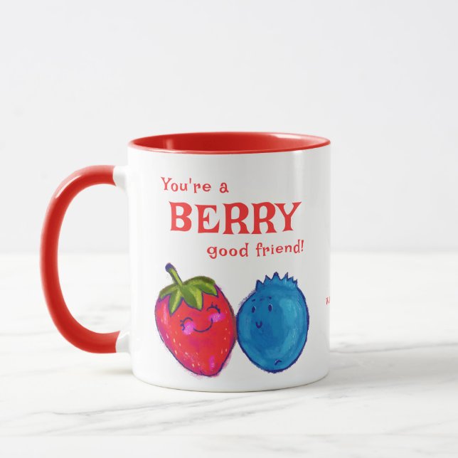 Taza Eres un Berry Good Friend Sweet Valentines BFF (Izquierda)
