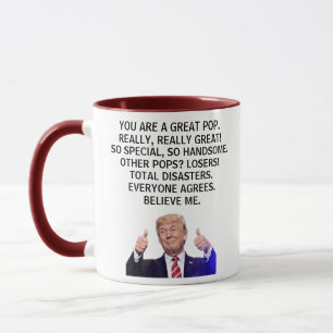 Taza Eres un gran pop, de verdad, Trump Mu