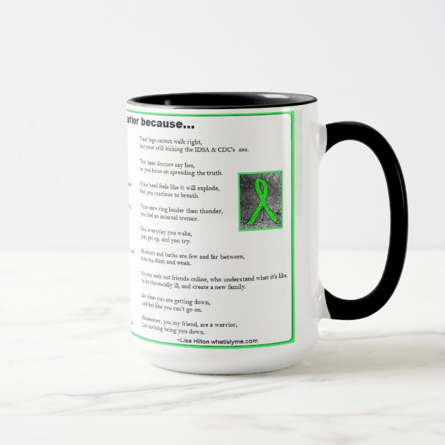 Taza Eres un guerrero, limón, enfermedad (Derecha)