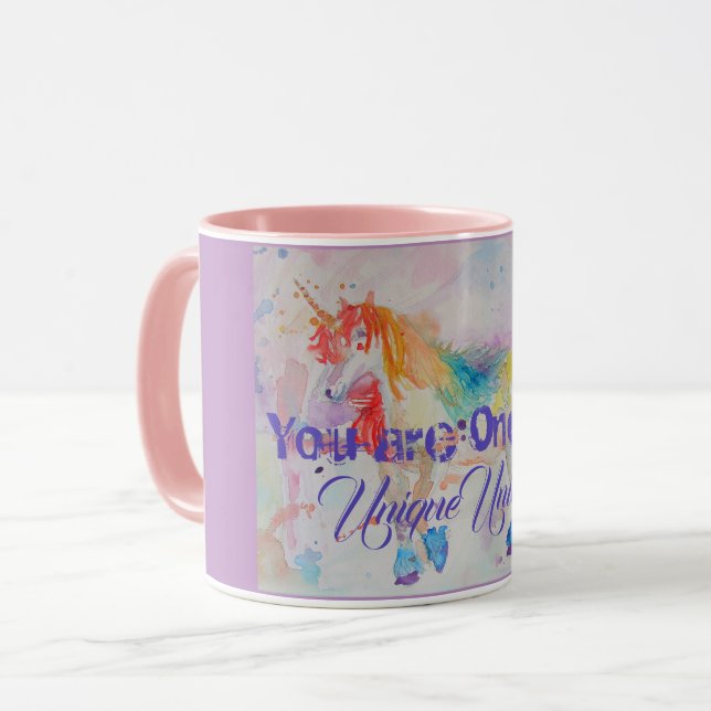 Taza ¡Eres Un Único Unicornio! Chicas Damas Mug (Anverso izquierdo)