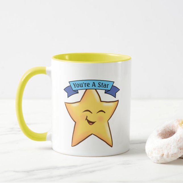 Taza Eres una estrella (Con donut)