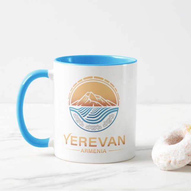 Taza Ereván Armenia (Con donut)