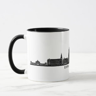 Taza ERFURT Turingia Alemania Skyline Silhouette
