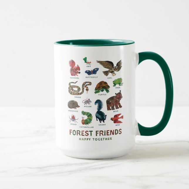 Taza Eric Carle | Amigos de los bosques felices juntos (Derecha)