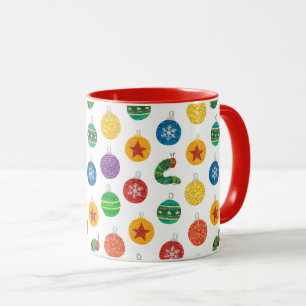 Taza Eric Carle Patrón de Navidades de oruga