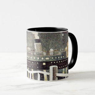 Taza Eric Ravilious art, S.S. Brighton Leaving Newhaven