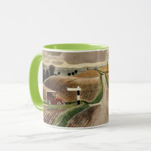Taza Eric Ravilious—Wiltshire Landscape,