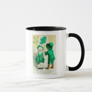 Taza Erin Go Bragh Couple observa el mapa de Irlanda