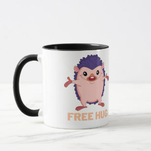 Taza erizo, abrazos libres