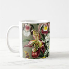 Taza Ernst Haeckel Orquídeas, Flores Vintage de bosque