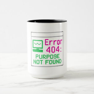 Taza Error 404: No se encontró la camiseta de tecnologí