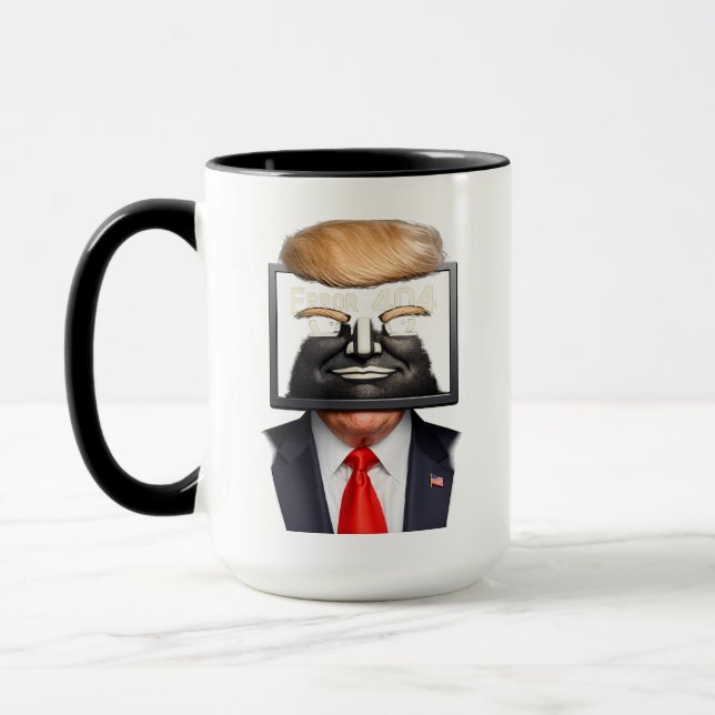 Taza Error 404 – Parodia de Trump (Izquierda)