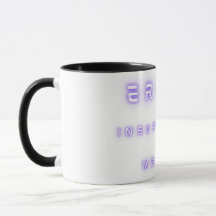 Taza error de memoria insuficiente