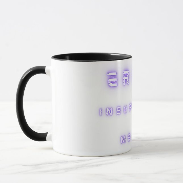 Taza error de memoria insuficiente (Izquierda)