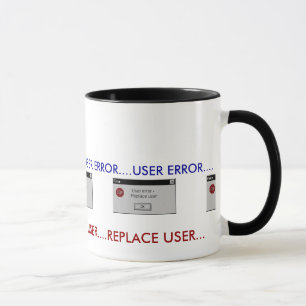TAZA ERROR DEL USUARIO….SUBSTITUYA EL HUMOR DEL