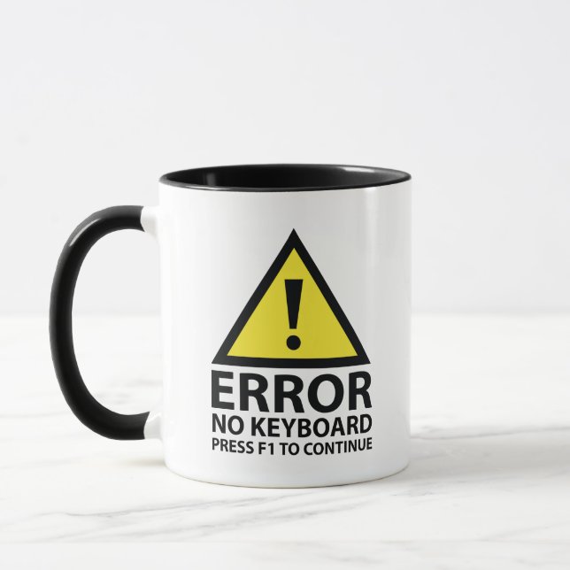 Taza Error No Keyboard Presione F1 Para Continuar El Ca (Izquierda)
