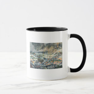 Taza Erupción de un volcán en Martinica