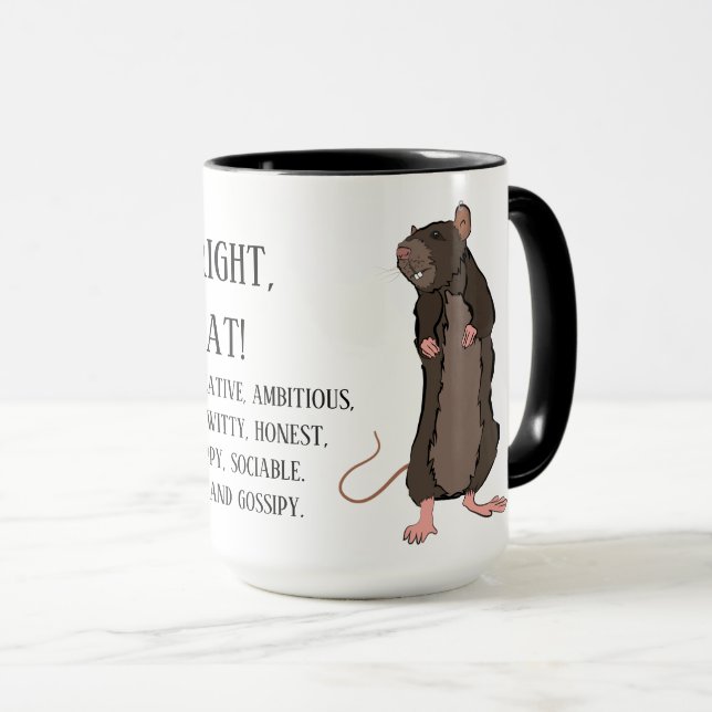 Taza ¡Es cierto, soy una rata! (Anverso derecho)