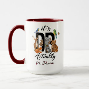 Taza Es Dr. En realidad Animales Día del Médico Diver