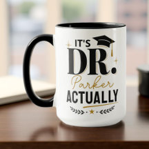 Es Dr en realidad graduación personalizada PhD