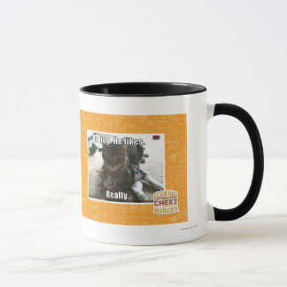 Taza Es el abrazo. Él tiene gusto