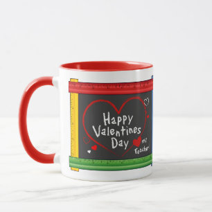 Taza ¡Es el Día de San Valentín y amo a mi profesor! Ja