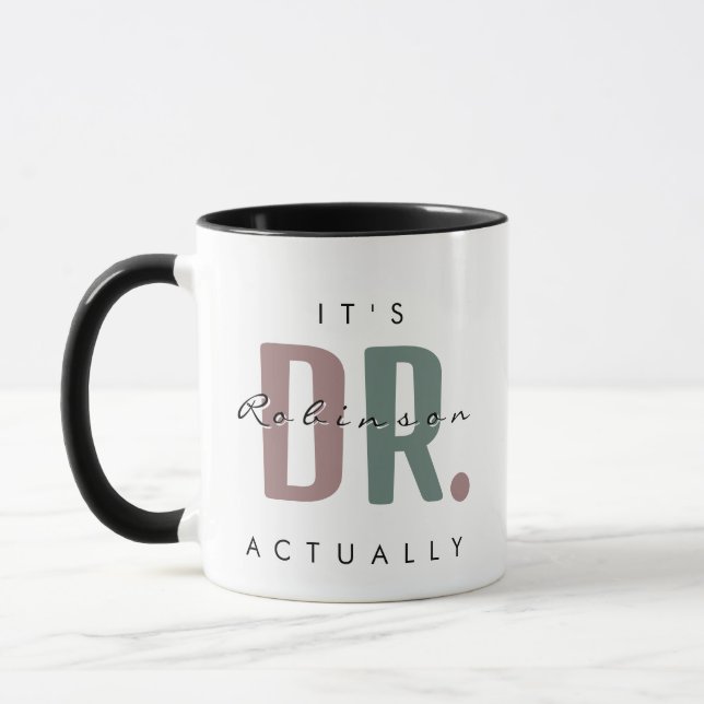 Taza Es el Dr. [Nombre personalizado] En realidad (Izquierda)