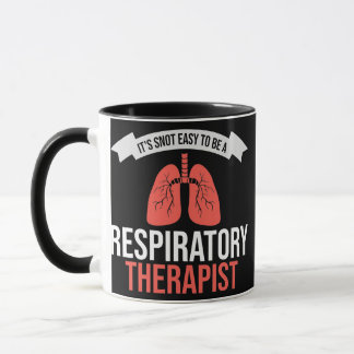 Taza Es fácil ser un pulmón terápico respiratorio