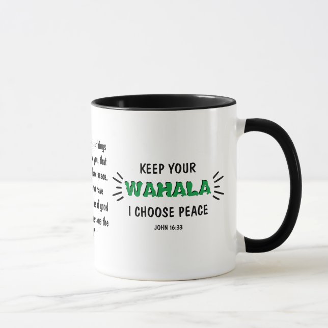 Taza Es gracioso mantener tu cita nigeriana de WAHALA (Derecha)