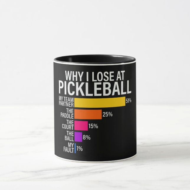 Taza Es Gracioso Por Qué Pierdo En El Pickleball (Centro)