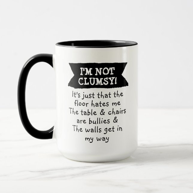 Taza Es gracioso que no soy torpe. (Izquierda)